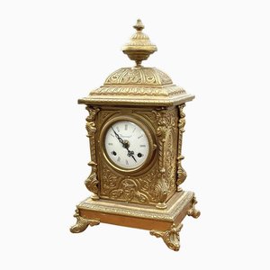 Brass Clock with 2 Bells
