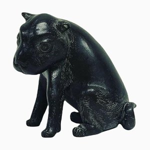 Modelo de perro chino y japonés de bronce