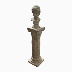 Bust on a Corinthian Column