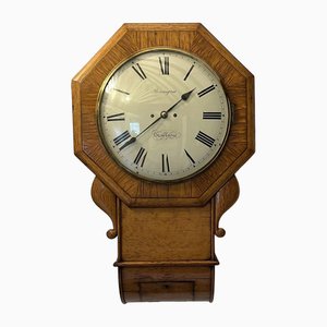 Double Fuse Tavern Clock with Convex Glass