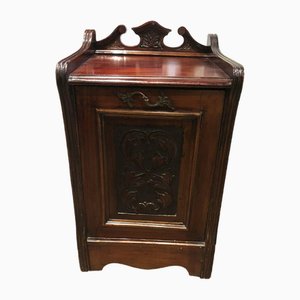 Edwardian Mahogany Fireside Coal Cabinet