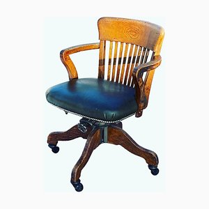 Edwardian Oak Desk Chair