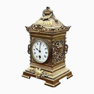 French Gold Colour Brass Clock