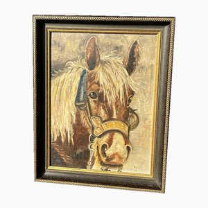 P Wolf, Horse, 1935, Oil Painting, Framed