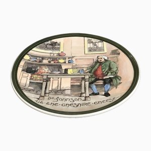 Large Dr Johnson Cheshire Cheese Wall Plate from Royal Doulton