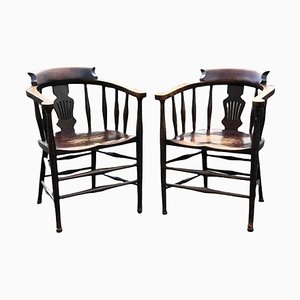 Smokers Bow Fireside Chairs, Set of 2