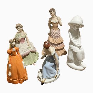 Figurines Coalport & Spode de Royal Dux, Royal Doulton, Set de 5