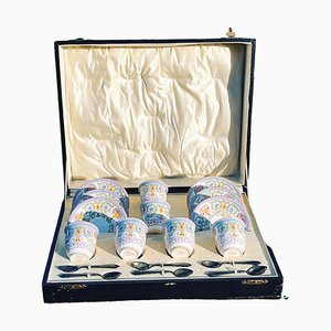 Cased Coffee Set from Royal Worcester, Set of 19