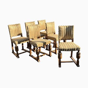 Oak Dining Chairs, Set of 6