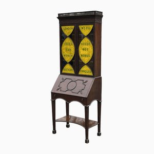 Suffragette Wspu Mahogany Bookcase Bureau