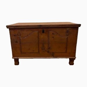 Antique Hardwood Carved Blanket Chest, 1870