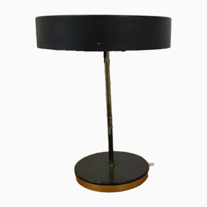 Vintage Table Lamp in Efc Black and Copper