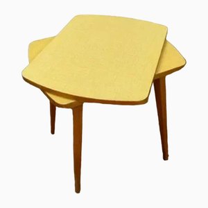 Yellow Rotatable TV Table, 1960s