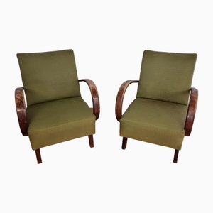 Lounge Chairs by Jindrich Halabala, Set of 2
