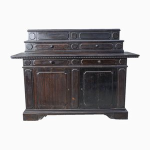 Italian Ebony Tinged Wooden Credenza