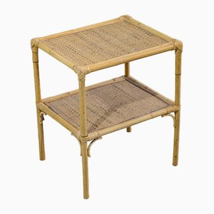 Tavolino in Midollino e bambù, anni '70