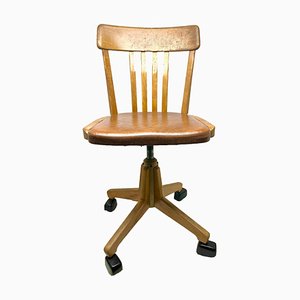 Mid-Century Modern Beech Swivel Chair, 1950