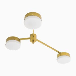 Celeste Syzygy Chrome Opaque Ceiling Lamp by Design for Macha