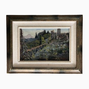 Pierre Barthélémy, Hameau, vallée de Merlan, 1928, óleo sobre lienzo, Enmarcado