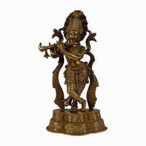 Artista indiano, Krishna, fine XIX secolo, bronzo