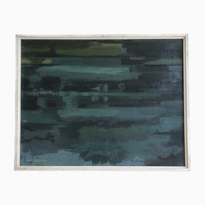 Lison Favarger, L'étang, 1982, Oil on Canvas, Framed