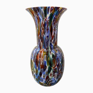 Zeitgenössische Vase aus Murrine Murano Glas von Simoeng