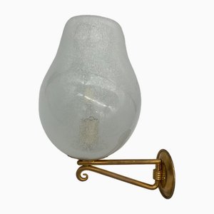 Lampade da parete Pulegoso vintage in vetro di Seguso, anni '60