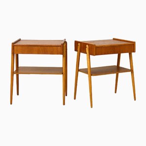 Tables de Chevet de AB Carlstrom Moblerfabrik, 1950s, Set de 2