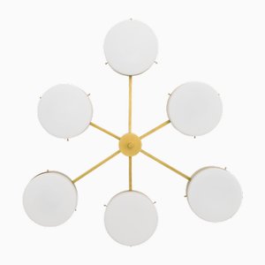 Celeste Phosphenes Unpolierte symmetrische Deckenlampe von Design für Macha