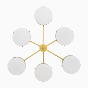 Celeste Phosphenes Unpolished Balanced Ceiling Lamp by Design for Macha