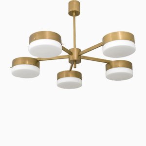 Lampada da soffitto Celeste Luminescence lucidata spazzolata di Design per Macha