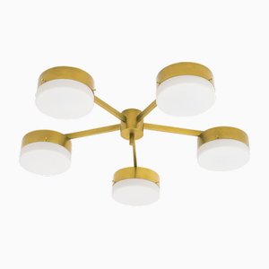 Celeste Ethereal Unpolierte symmetrische Deckenlampe von Design für Macha