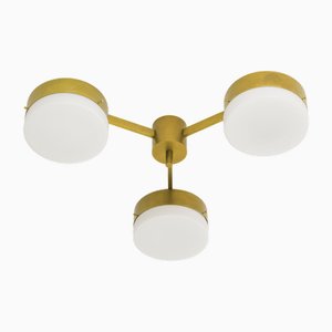 Celeste Epiphany Chrome Opaque Ceiling Lamp by Design for Macha