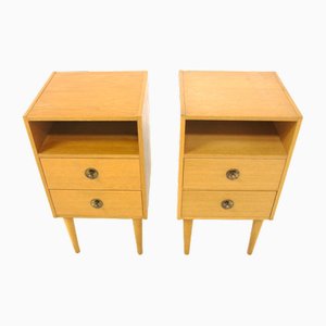 Bedside Tables in Oak, Sweden, 1970s, Set of 2