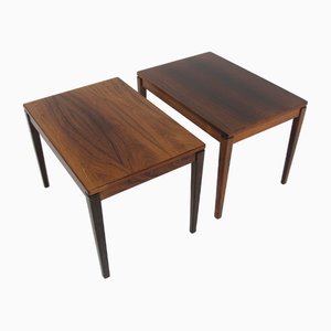 Scandinavian Auxiliary Tables in Rosewood, Sweden, 1960s, Set of 2