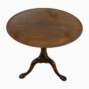 Mesa trípode George III antigua de caoba, década de 1780