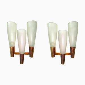 Model 1537 Wall Lamps by Pietro Chiesa for Fontana Arte, 1935, Set of 2