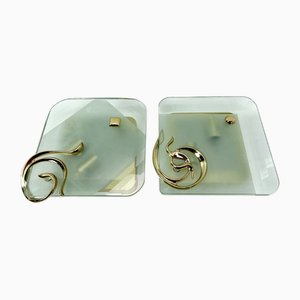 Art Deco Style Wall Lights by Fratelli Martini, 1970s, Set of 2