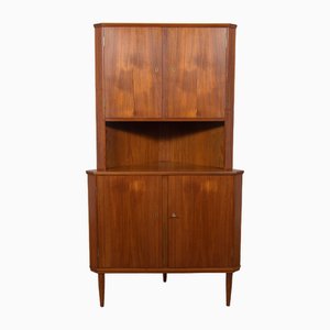 Dänischer Mid-Century Eckschrank aus Teak, 1960er