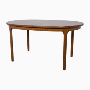 Mid-Century Oval Extendable Teak Dining Table from McIntosh, 1960s