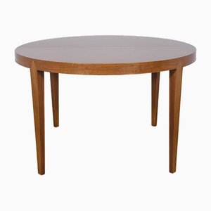 Mesa de comedor Mid-Century redonda de Severin Hansen para Haslev Møbelsnedkeri, años 60