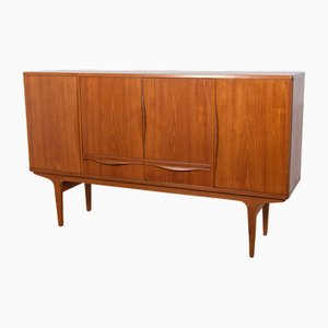 Mid-Century Danish Teak High Sideboard from Lyby Mobler, 1960s