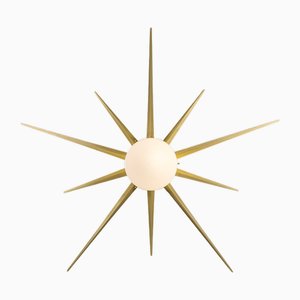 Lampada da parete Capri Solare Collection in metallo cromato opaco di Design per Macha