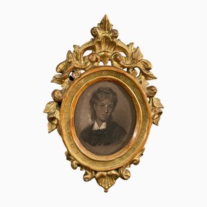 Émile Baes, Nobile, metà XIX secolo, Pastello, Incorniciato