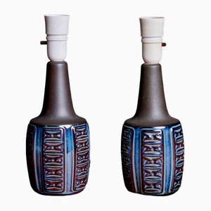 Tischlampen aus Keramik von Soholm, Dänemark, 1960er, 2er Set