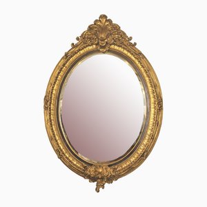 Miroir Ovale Doré Louis XVI, France