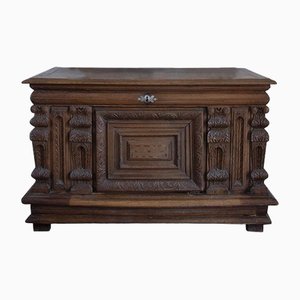 17th Century Renaissance Hand-Carved Chest