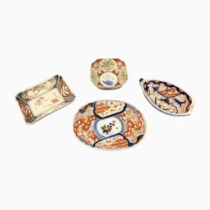 Piatti a forma di Imari, Giappone, inizio XX secolo, set di 4