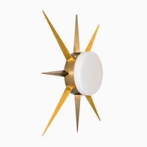 Windrose Solare Collection Unpolierte Balanced Wandlampe von Design für Macha