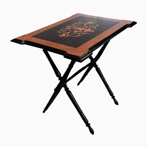 Small 19th Century Napoleon III Inlaid Folding Table